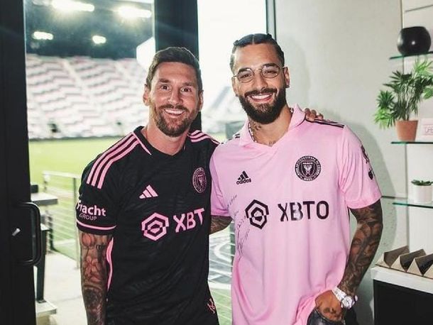 El encuentro entre Messi y Maluma es furor en las redes