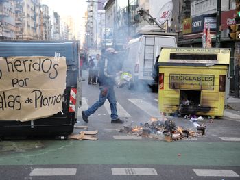 Caos de tránsito por cortes
