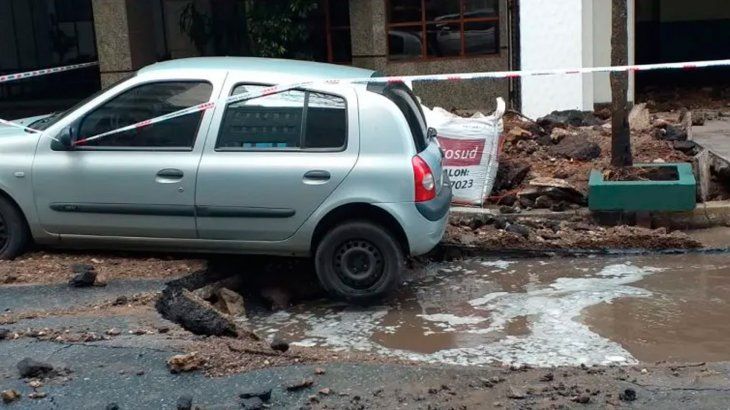 Los videos de la inundación en una zona céntrica de Mar del Plata