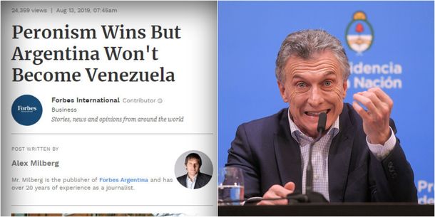 Forbes: Ganó el peronismo pero Argentina no será Venezuela