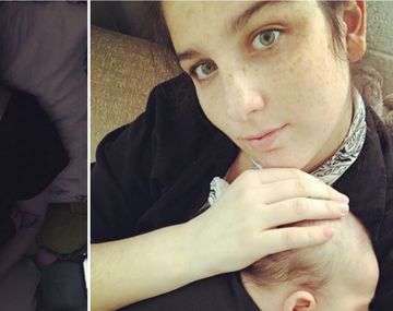 La selfie primaveral de Juana Repetto y su hijo