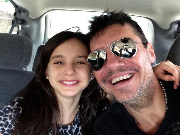 Marcelo Tinelli, enamorado de su hija Juanita