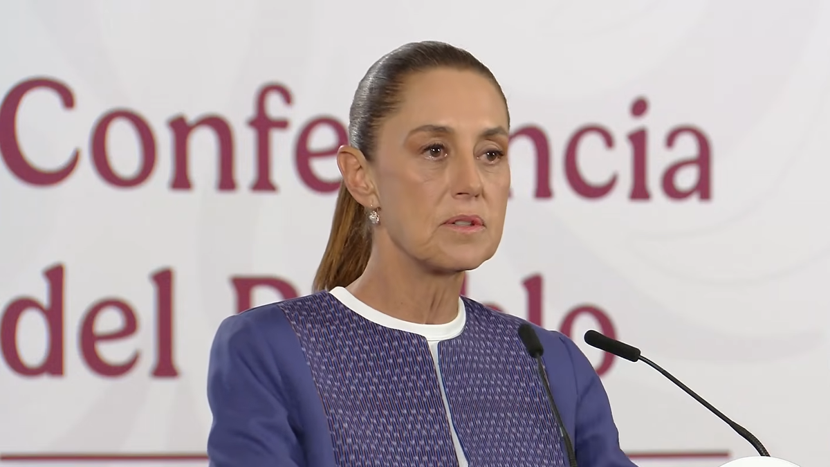 Claudia Sheinabum en la Mañanera de este martes.
