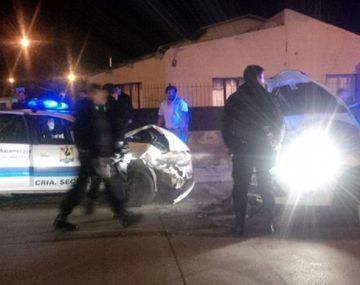 Choque de patrulleros en Santa Cruz