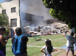 Incendio en un depósito de Nueva Pompeya