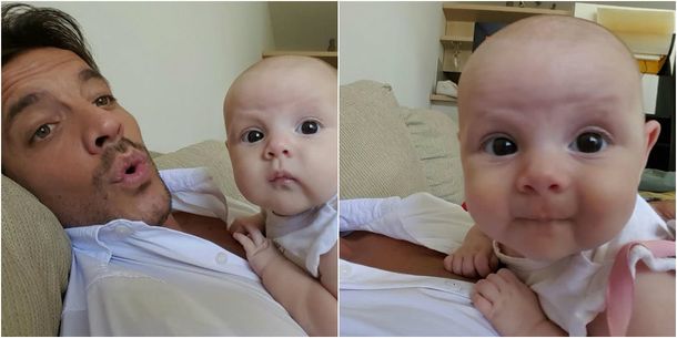 Francisco Delgado y su hija Elena: las fotos más tiernas