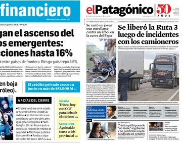 Tapas de diarios del miércoles 21 de junio de 2017