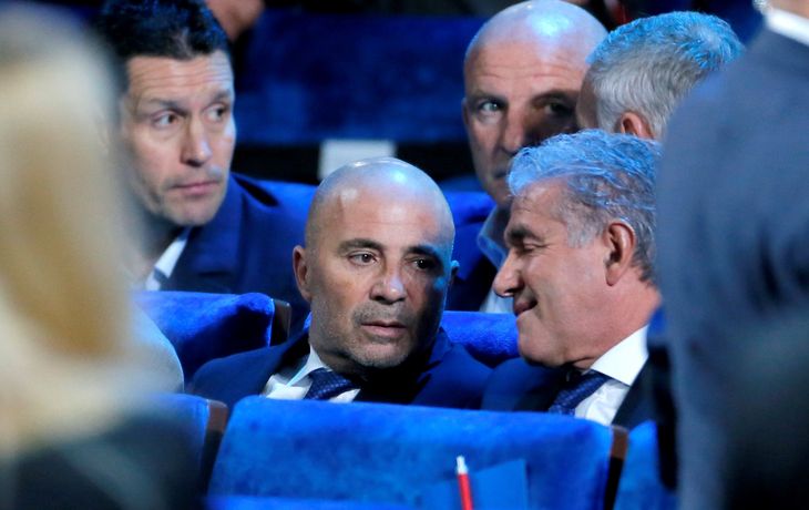 El DT argentino junto a Jorge Burruchaga