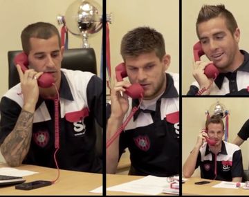 Los jugadores de San Lorenzo sorprendieron por teléfono a los socios
