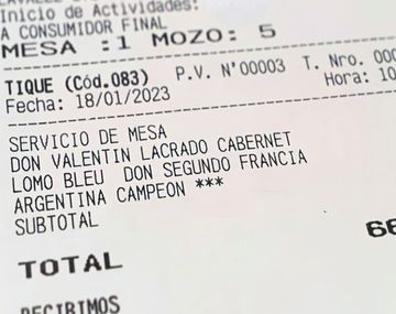 La historia real del ticket con $3 por Argentina campeón