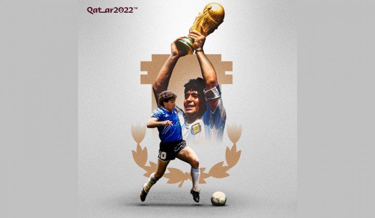 Qatar 2022 se sumó a los homenajes a Diego Maradona