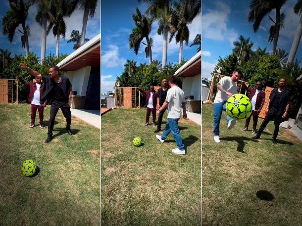 Lionel Messi y Will Smith