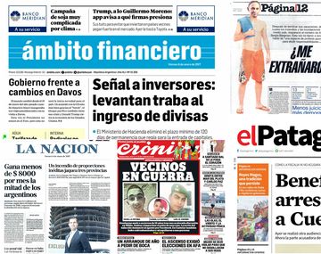 Tapas de diarios del viernes 6 de enero de 2017