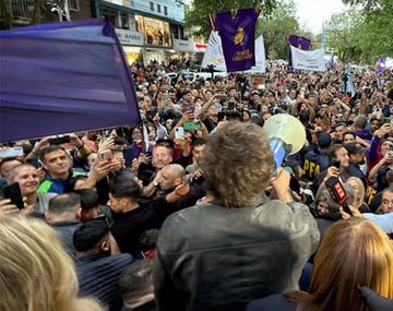 Javier Milei en Tres de Febrero.