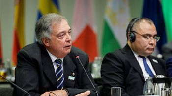 El ministro de Ganadería, Agricultura y Pesca, Fernando Mattos, en el Foro Global para la Alimentación y la Agricultura. El ministro de Ganadería, Agricultura y Pesca, Fernando Mattos, en el Foro Global para la Alimentación y la Agricultura.