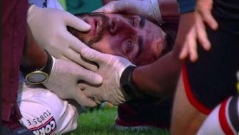 terrible rodillazo en la nuca dejo inconsciente a lucas pratto terrible rodillazo en la nuca dejo inconsciente a lucas pratto