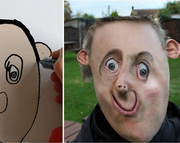 Los dibujos de un nene de 6 años a los que su papá volvió reales