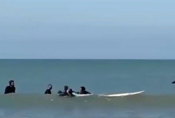 Video: insólita pelea de surfistas a trompadas en Mar del Plata