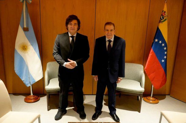 Javier Milei se reunió con Edmundo González Urrutia