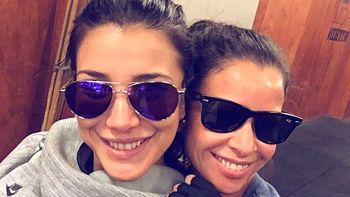 Julieta Ortega junto a Andrea Rincón. Julieta Ortega junto a Andrea Rincón.