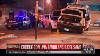 choca una camioneta con una ambulancia del same en balvanera choca una camioneta con una ambulancia del same en balvanera