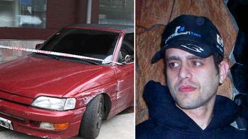 Auto chocado por Carlos Nair Menem Auto chocado por Carlos Nair Menem