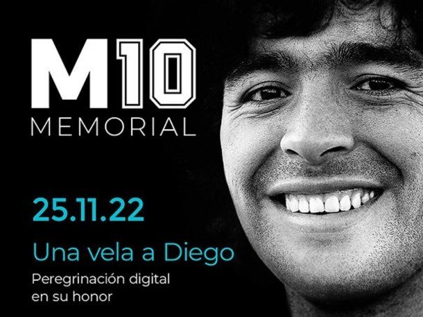 Así es el primer memorial virtual para encender una vela por Diego Maradona