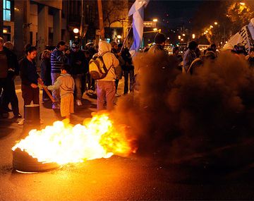 La protesta es por falta de luz