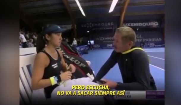 El comentario machista de un entrenador a una tenista en medio de un partido