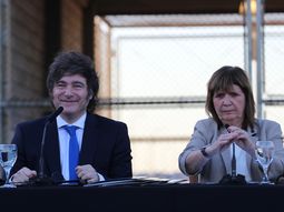 Javier Milei junto a Patricia Bullrich.