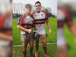 Lucas Pertossi junto a un compañero Lucas Pertossi junto a un compañero