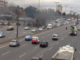 Caos vehicular en Panamericana