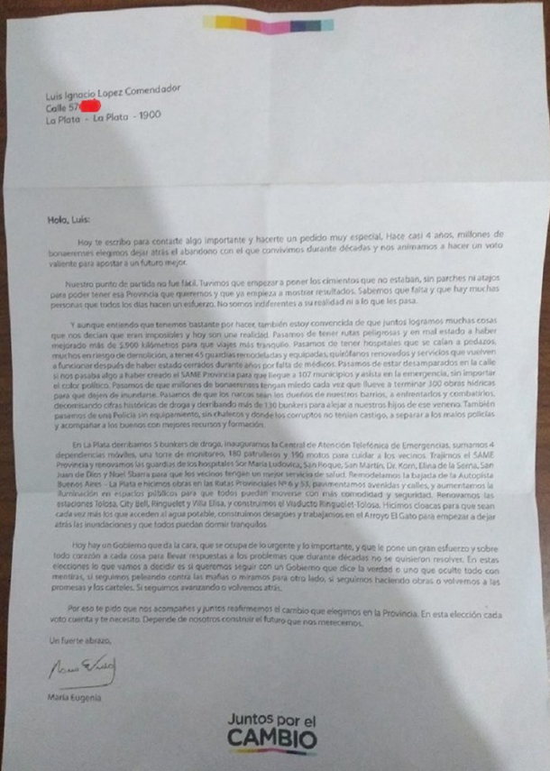 Vidal reparte boletas a desaparecidos para construir el futuro