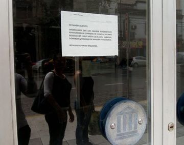 Cajeros automáticos cerrados por la noche