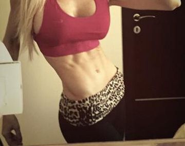 Luli Salazar no afloja con el ejercicio ni siquiera con el calor extremo