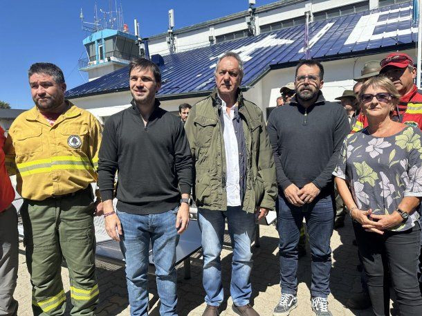 Nación y Chubut trabajan en conjunto para combatir los incendios forestales