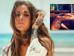 el nuevo tatuaje de candelaria tinelli: rosas negras en la pierna el nuevo tatuaje de candelaria tinelli: rosas negras en la pierna