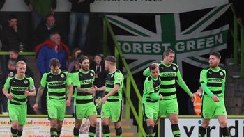 El Forest Green Rovers, durante un encuentro de la National League El Forest Green Rovers, durante un encuentro de la National League
