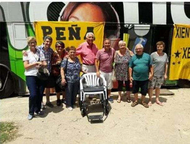 La silla de ruedas que donó Boca