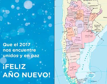 El Ministerio de Desarrollo Social publicó un mapa sin las Malvinas