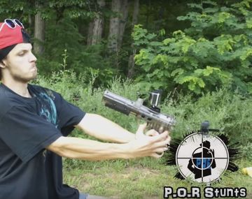 Se disparó en la cara con una pistola de paintball&nbsp;