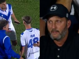 El hijo de un famoso relator debutó en la primera de Vélez: su emoción en la tribuna