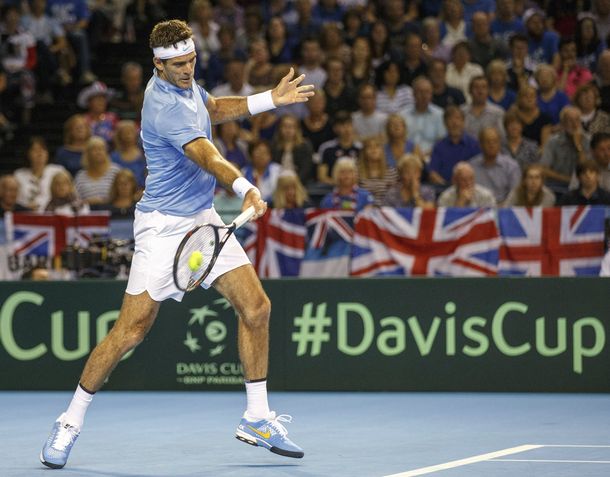 Juan Martín Del Potro debuta ante John Isner en el ATP de Estocolmo.