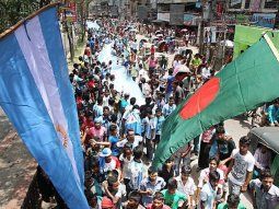 Scaloni agradeció el apoyo de Bangladesh a la Argentina