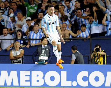 Lautaro Martínez en Racing - Crédito: @Libertadores