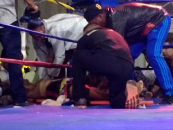 Tragedia en el boxeo: un peleador colombiano murió luego de un KO