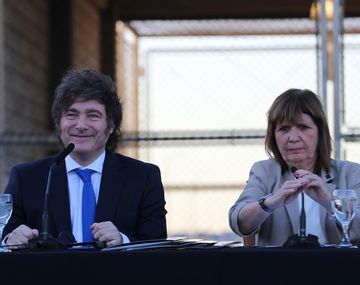Javier Milei junto a Patricia Bullrich.