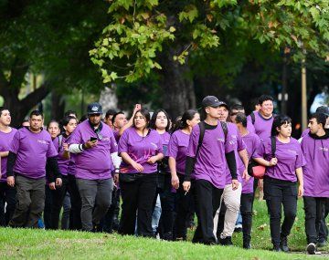 Militantes libertarios en el acto de Manuel Adorni. Foto: Noticias Argentinas.&nbsp;