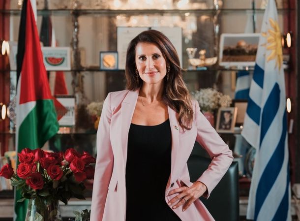 La embajadora de Palestina en Uruguay