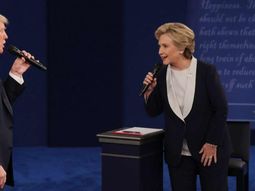 Trump y Hillary durante el debate Trump y Hillary durante el debate